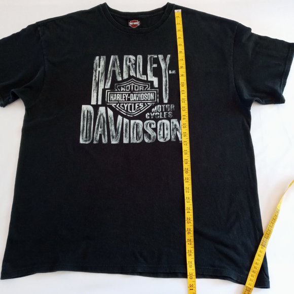 Harley-Davidson Voight Fort Mc Murry Alberta black Tee size 2X - Picture 6 of 9